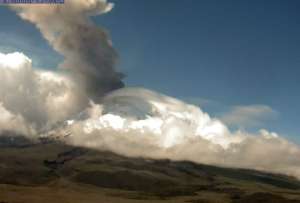 La nube se dirige hacia el nor-oriente