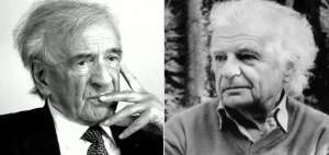 Izquierda: Wiesel naci&oacute; el 30 de septiembre de 1928, en Sighetu Marmației, Rumania. Muri&oacute; en Nueva York. Yves Bonnefoy naci&oacute; el 24 de junio de 1923 en Tours, Francia. Muri&oacute; el pasado viernes en Par&iacute;s. 