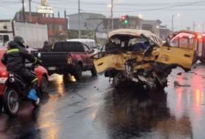 El accidente ocurrió la mañana de este lunes 8 de agosto del 2022.