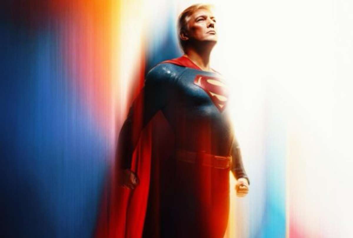 "Superman Trump": imagen publicada por la Casa Blanca causa furor en redes sociales