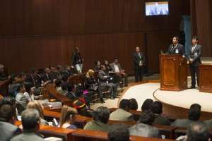 Lara fue el &uacute;nico candidato propuesto y tuvo total respaldo de parte de sus colegas que acudieron a esta cita.Foto: Fernando Sandoval / El Tel&eacute;grafo 