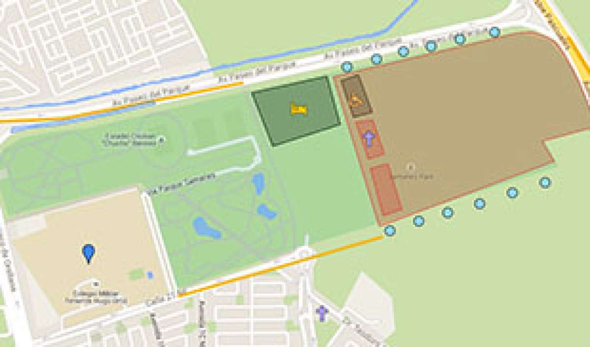 Mapa del Parque Samanes donde se realizar&aacute; misa campal