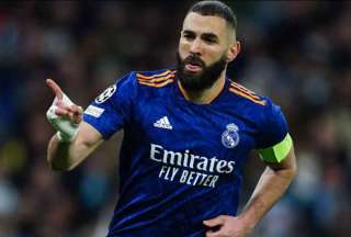 Karim Benzema marcó el tanto del descuento para el Real Madrid ante Manchester City