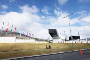 El 5 de diciembre de 2014 los presidentes sudamericanos inauguraron la sede de Unasur, en la Mitad del Mundo. Foto: Cortes&iacute;a / Presidencia de la Rep&uacute;blica