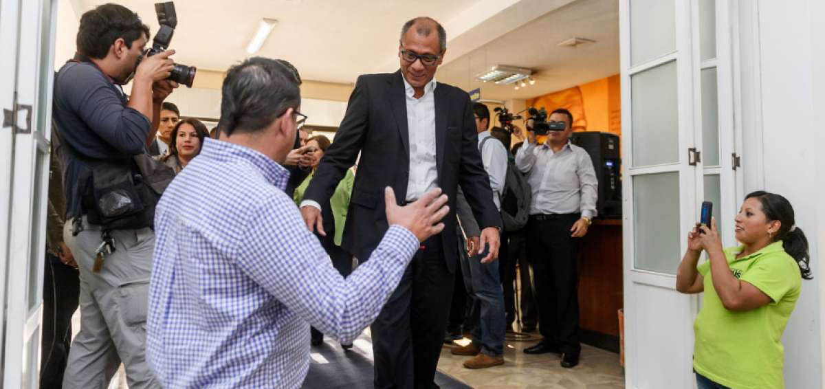El vicepresidente Jorge Glas estuvo presente en la reuni&oacute;n.