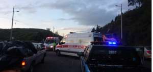Accidente registrado en El Troje.
