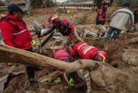 Alausí: actualización de cifras del deslizamiento de tierra en el sector de Casual