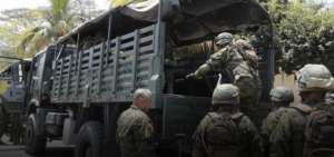 El operativo militar parti&oacute; desde el Fuerte Militar Huancavilca.