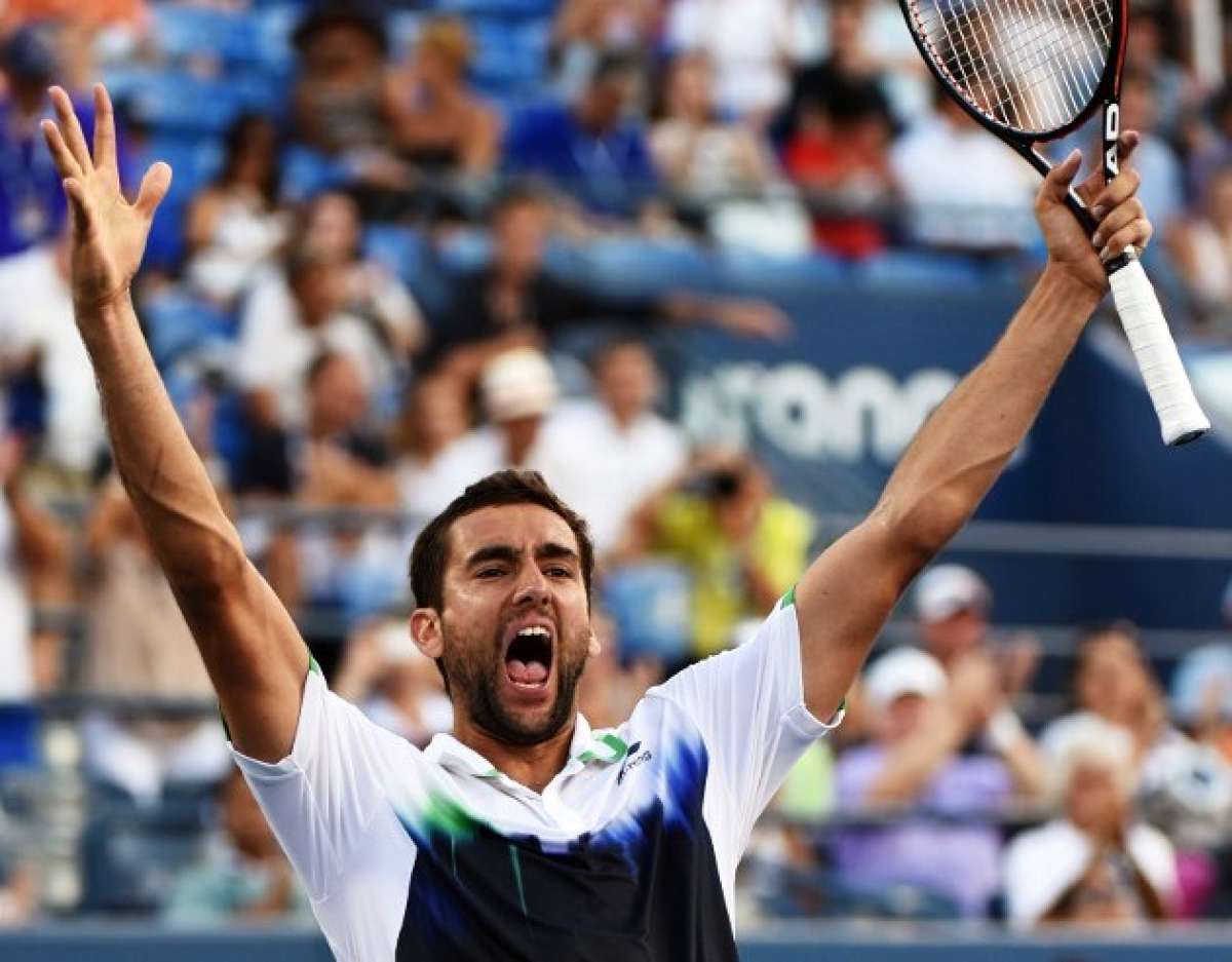 Cilic tuvo 76 errores no forzados, 23 aces y 70 tiros ganadores para vencer a Simon. Foto: AFP