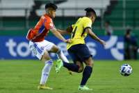 Ecuador empató con Chile en un partido intenso en el Sudamericano Sub 20