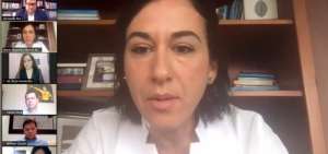 Mar&iacute;a Alejandra Mu&ntilde;oz, directora del Senae, durante su comparecencia.