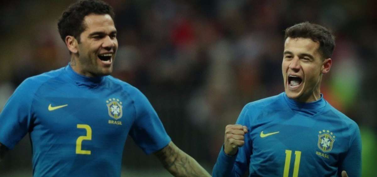 Brasil gana sin Neymar a Rusia, con m&aacute;s goles que juego