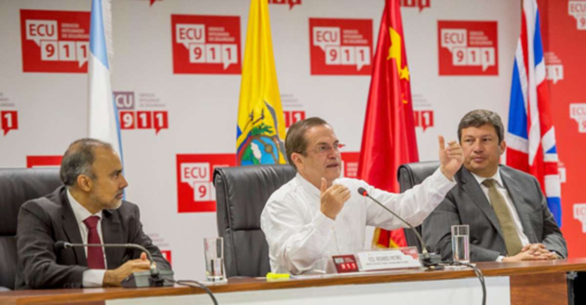 El canciller Ricardo Pati&ntilde;o particip&oacute; ayer en el Encuentro Internacional de Seguridad, en Quito. Foto: Fernando Sandoval/ El Tel&eacute;grafo