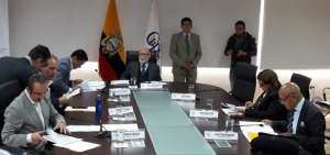 Sesi&oacute;n del Consejo Transitorio en la que se designaron a los cinco vocales titulares del CNE.