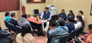 La comitiva realiz&oacute; una visita la Fiscal&iacute;a de Loja.