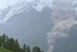 Videos mostraron el colapso de glaciar en Suiza