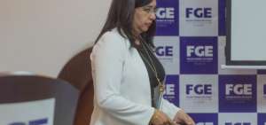 La fiscal general Ruth Palacios durante la rueda de prensa.