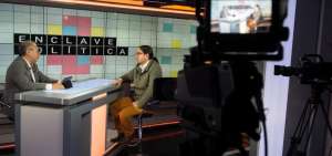 El titular de Senescyt durante la entrevista en Enclave Pol&iacute;tica.