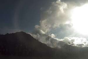 Registran actividad alta en el volcán Sangay