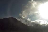 Registran actividad alta en el volcán Sangay