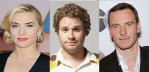 Kate Winslet, Seth Rogen y Michael Fassbender en la biopic de Steve Jobs