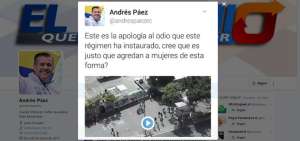 El candidato Andr&eacute;s P&aacute;ez circul&oacute; un video grabado en Venezuela asegurando que era en los exteriores del estadio Ol&iacute;mpico Atahualpa de Quito.