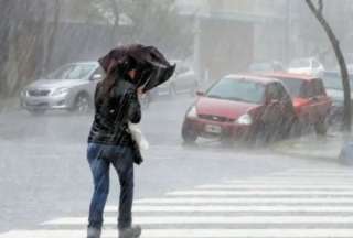 Inamhi alerta por lluvias, tormentas y vientos