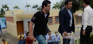 Ministro del Deporte recorri&oacute; escenarios deportivos en Manab&iacute;
