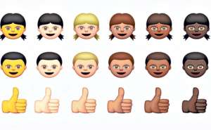 En su pr&oacute;xima actualizaci&oacute;n, Apple incluir&aacute; 6 tonos de color de piel para que sus usuarios se identifiquen mejor con los emoticones que env&iacute;an a sus contactos. Foto: Internet
