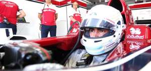 Juan Manuel Correa pilota un monoplaza de F1, el Sauber C32 de 2013