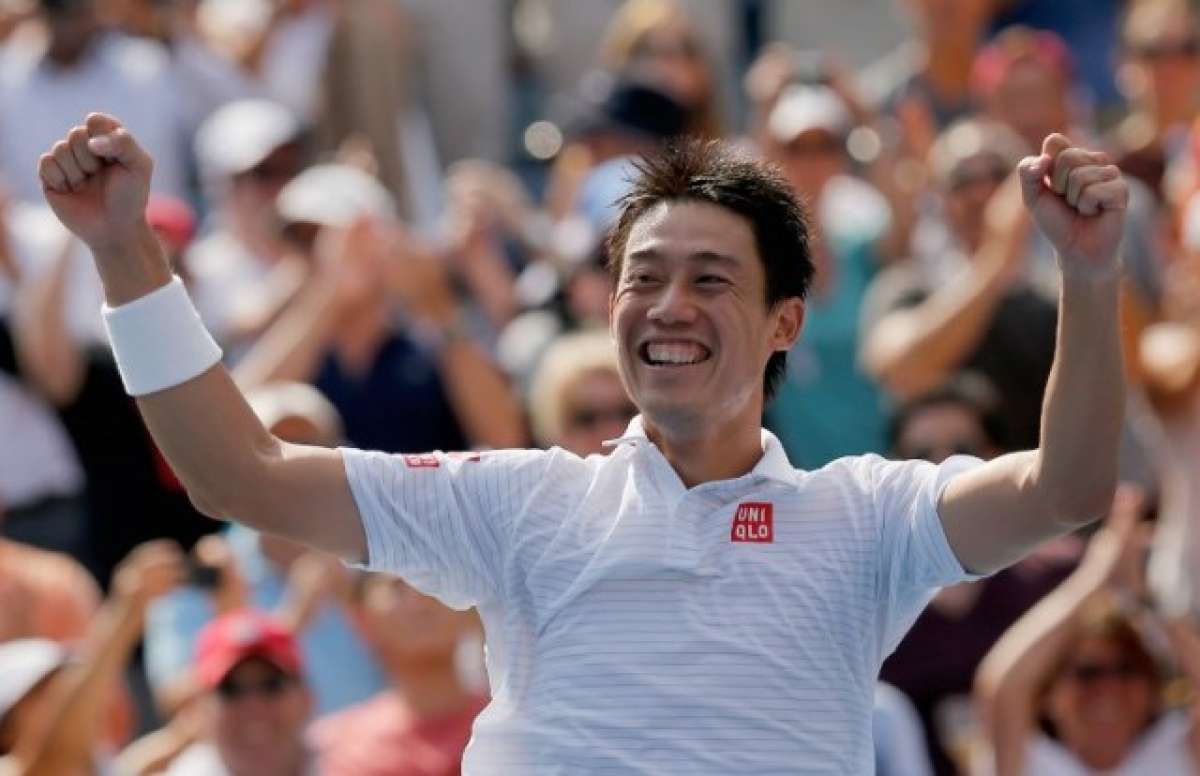 Nishikori se llev&oacute; el triunfo al cabo de 2 horas y 52 minutos de juego. Foto: AFP