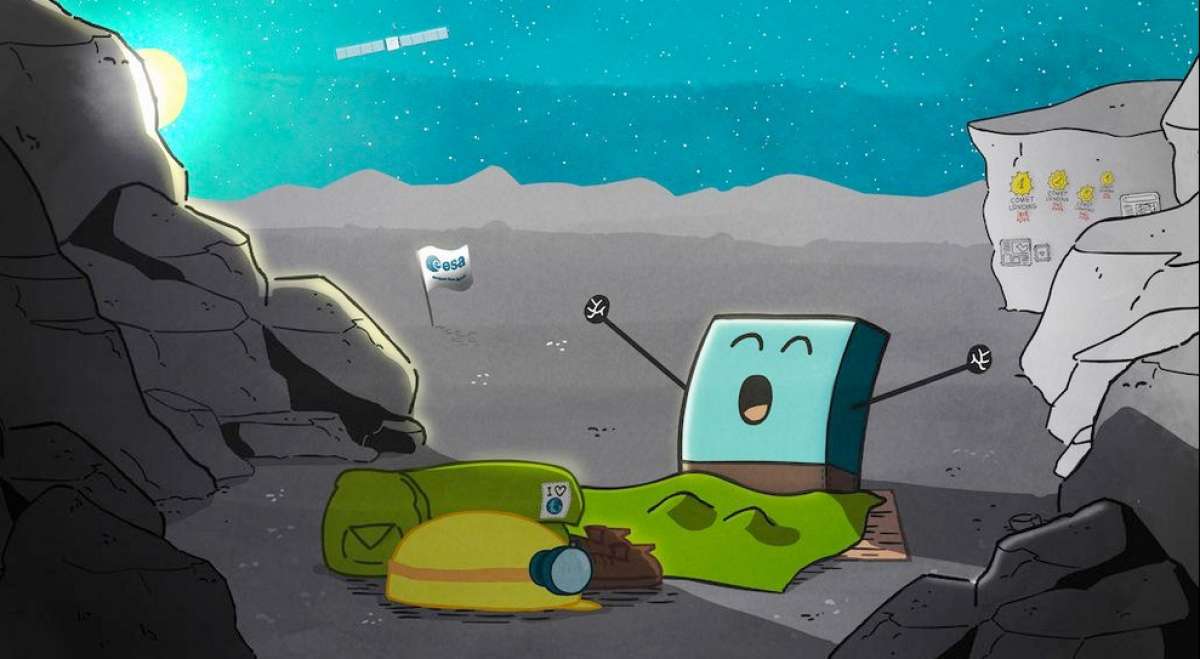 La Agencia Espacial Europea (ESA) dio la noticia con una caricatura. Foto: Cuenta de Twitter @ESA_Rosetta