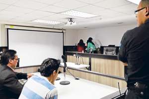 Una audiencia de flagrancia se desarrolla en la provincia de Pichincha. Foto: Miguel Jim&eacute;nez / El Tel&eacute;grafo