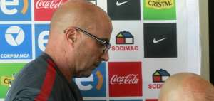 Sampaoli atendi&oacute; a los medios en la sede de la Asociaci&oacute;n Nacional del F&uacute;tbol Profesional de Chile (ANFP).