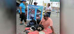 Brauny fue llevado hoy (jueves) al lugar de la colecta, frente a Policentro. Estuvo hasta las 16:00. 
