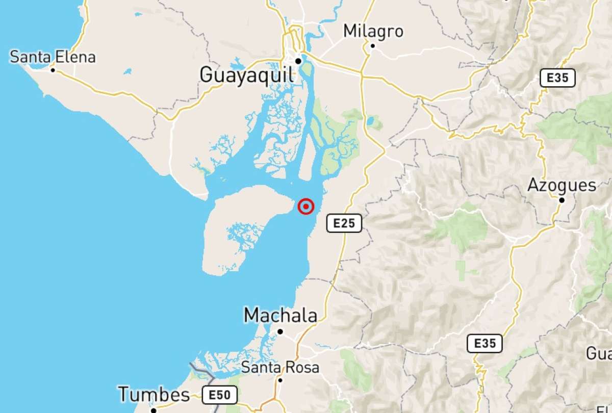 Temblor se registró en Guayas este jueves