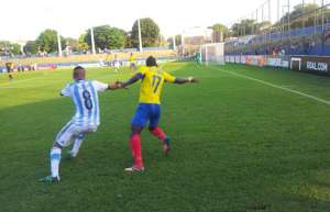 La selecci&oacute;n Tricolor gana en su debut en el torneo Sub-17. Foto: @Argentina