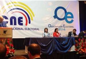 Los 158 observadores electorales presentaron hoy informes del proceso electoral. Foto: Tomado del Twitter de la consejera Roxana Silva. 