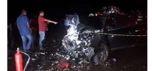 En el accidente estuvieron involucrados tres veh&iacute;culos.
