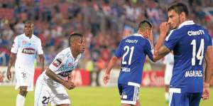 Miller Bola&ntilde;os, que le marc&oacute; a la &lsquo;U&rsquo; en el partido de ida en Santiago, ser&aacute; titular esta tarde en el Capwell. Foto: Cortes&iacute;a