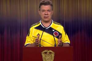 Santos felicita a la selecci&oacute;n colombiana por hacer historia