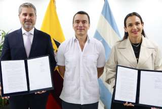 Presidente Noboa fue parte de la firma de Memorando de Entendimiento con la empresa minera Barrick International.