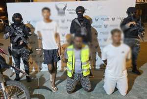 Policía Nacional capturó a presuntos extorsionadores del GDO “Los Tiguerones” en Esmeraldas 