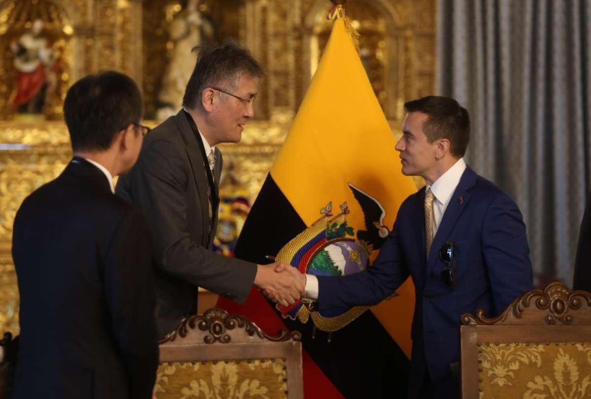 Daniel Noboa se reuni&oacute; con representantes de la Federaci&oacute;n Empresarial de Jap&oacute;n, Keidanren.