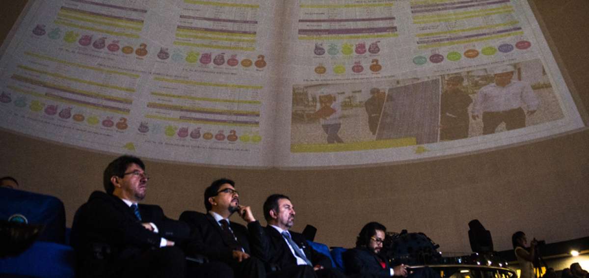 El lanzamiento del documento estad&iacute;stico se realiz&oacute; en Quito en el Planetario del Instituto Geogr&aacute;fico Militar.