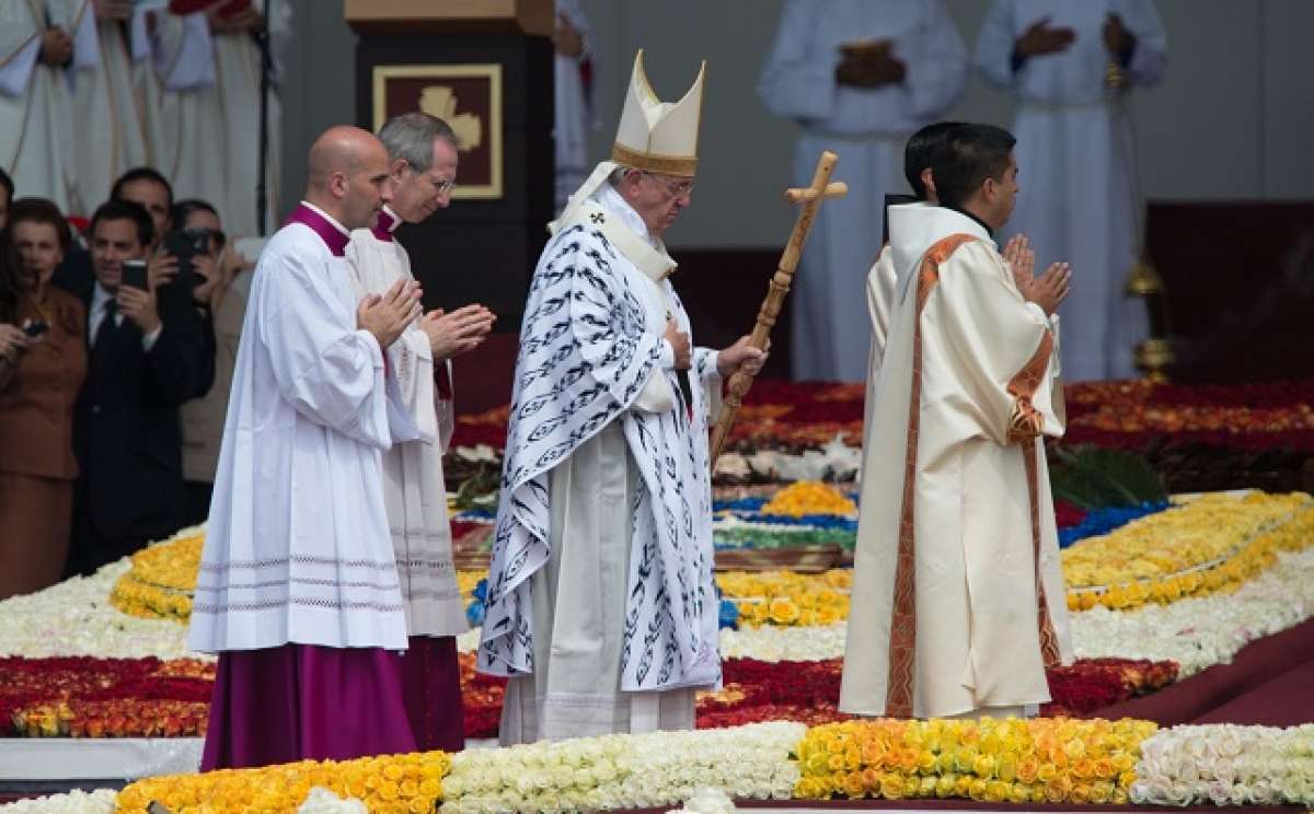 El Pont&iacute;fice ofici&oacute; una misa en el parque Bicentenario de la capital ecuatoriana. Foto: Marco Salgado /El Tel&eacute;grafo 