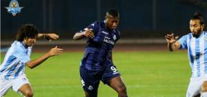 Cifuente marc&oacute; su primer gol en el empate del Pyramids FC