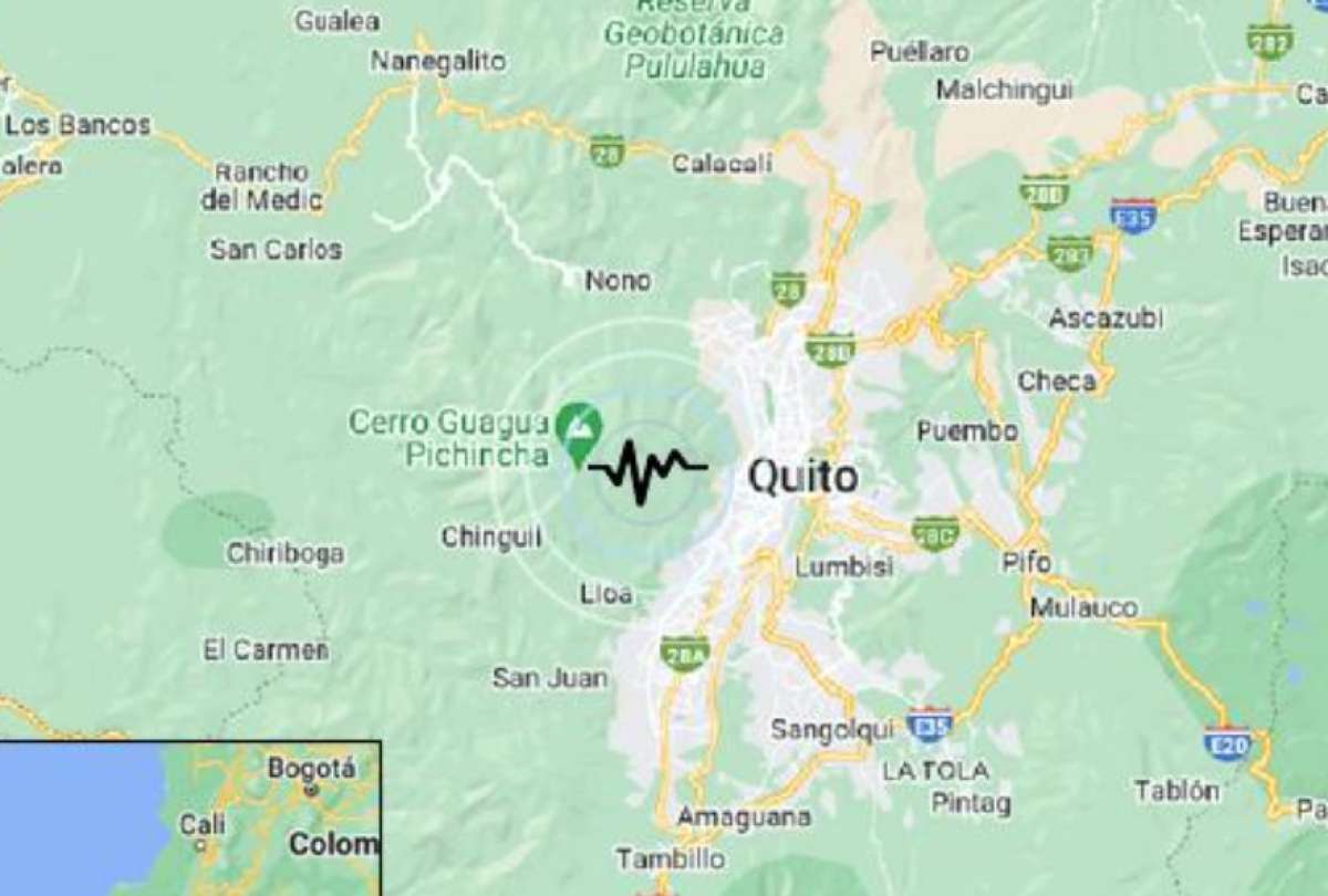 El IG reportó un sismo en Quito.