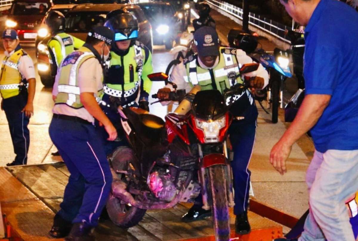 Las motocicletas fueron llevadas a los centros de retención vehicular, tras el incidente de la noche del 31 de octubre de 2023
