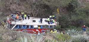 La ca&iacute;da del bus a un barranco ocurri&oacute; el 8 de diciembre de 2016.